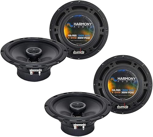 Harmony Audio Compatible con Hyundai Tucson 2005-2009 (2) HA-R65 de 6.5 pulgadas, nuevo paquete de actualización de repuesto de altavoces y