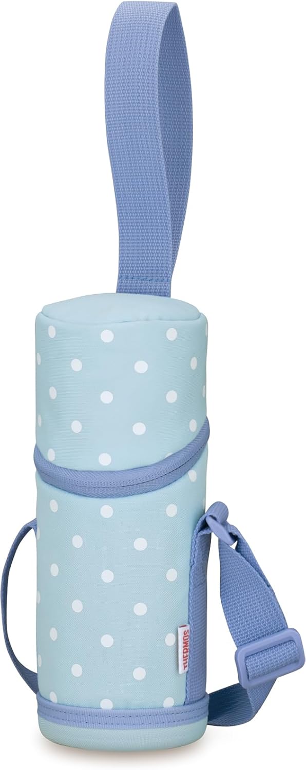 Thermos APG-352 D-BL My Bottle Pouch with Strap, for 11.8-13.5 fl oz (350-400 ml), Dot Blue