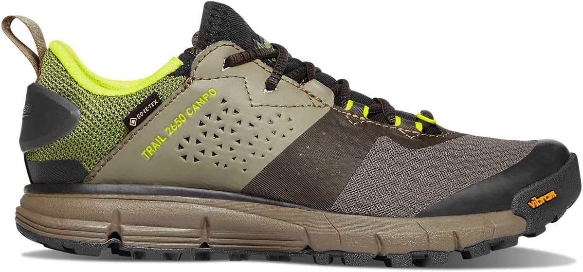 Danner Women's 68965 Trail 2650 Campo 3" Gore-Tex Hiking Shoe, Brown/Meadow Green - 7 M