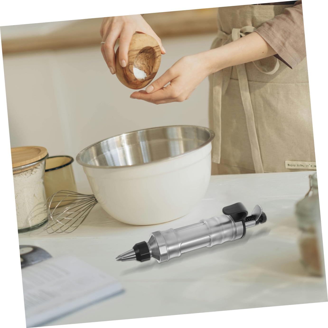 Outil de Décoration Gâteau INOX pour Pâtisserie DIY Presse à Biscuits et Glaçage Ustensile de Cuisine Pratique pour Usage Domestique