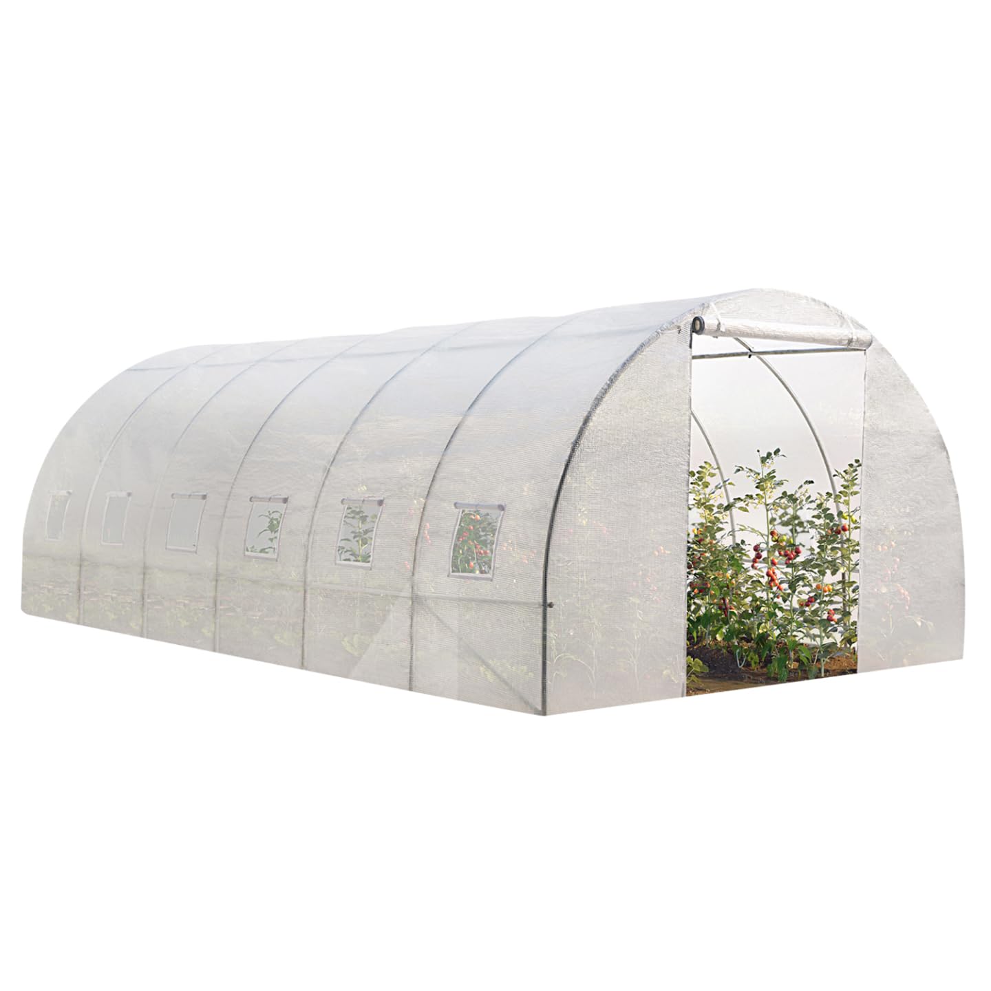 Bâche de rechange pour serre tunnel 18m² transparente plastique armé Probache CRIMÉE