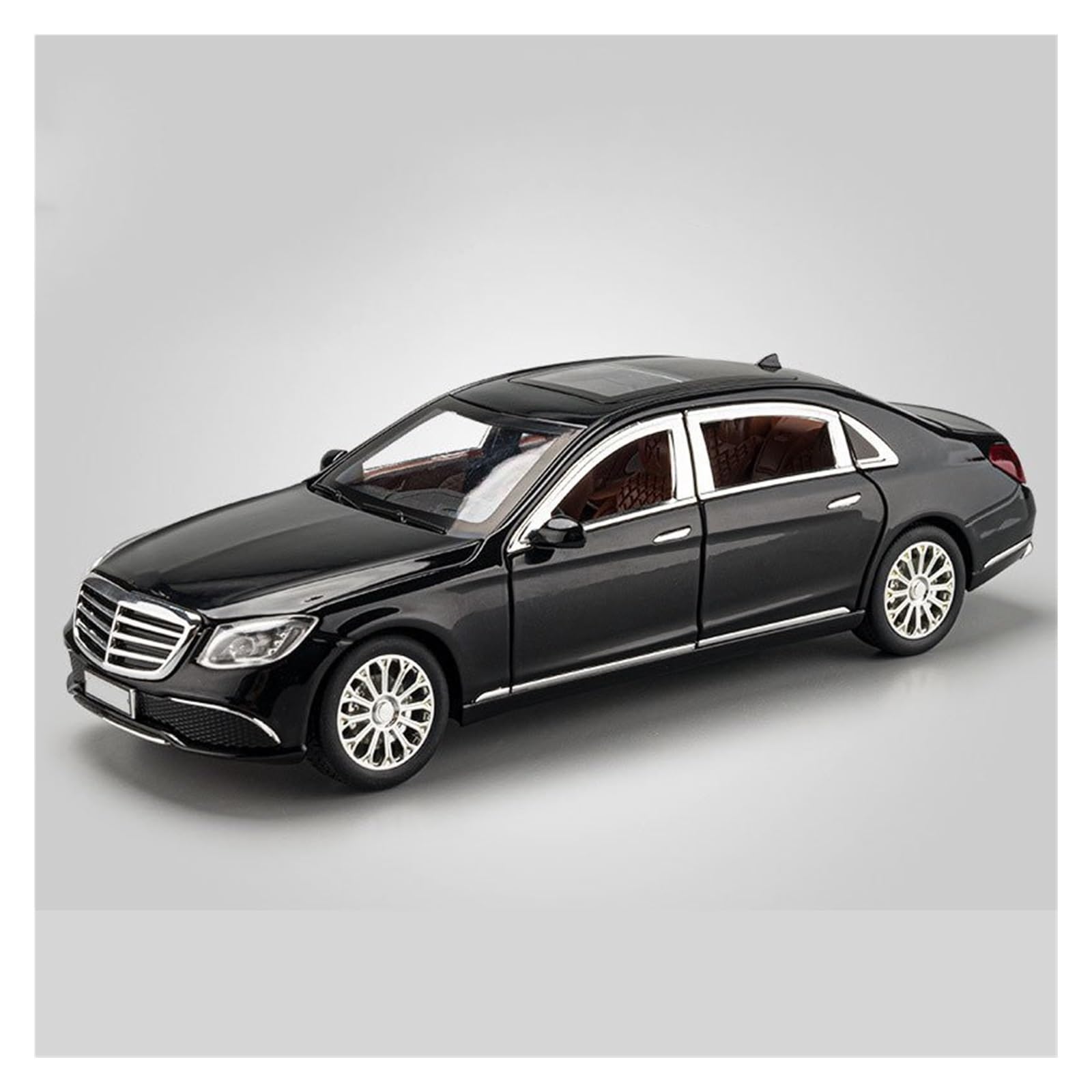 Btwodian Scale Model Car 1:24 For Benz E300 Alloy Die Casting Model Car Ornaments(Black)