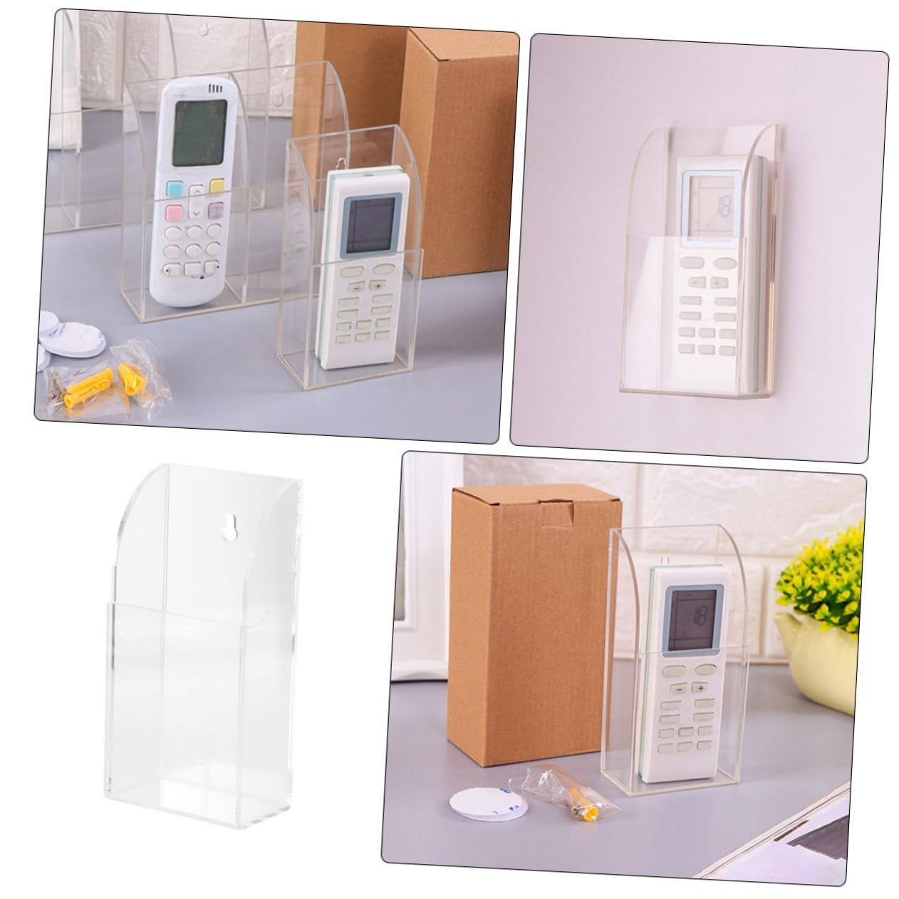 STOBOK 6pezzi Organizer Murale Per Telecomandi Per Conservare e Ordinare Telecomandi e Accessori Soluzione Di Stoccaggio Per Casa e Ufficio