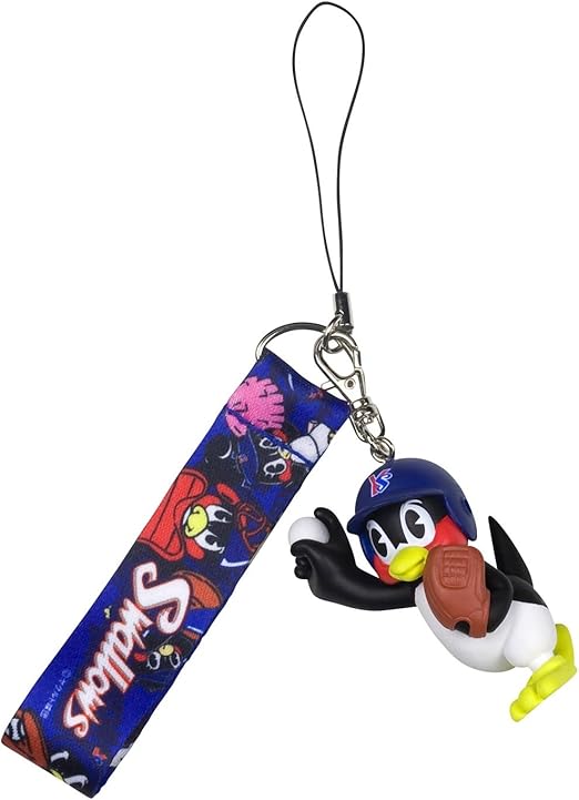 Amazon コトブキヤ 東京ヤクルトスワローズ フィギュア付ストラップ つば九郎 キャラクターストラップ アニメ 萌えグッズ 通販