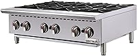 Vista 2 de Winco Placa caliente de gas natural para encimera, 4 quemadores