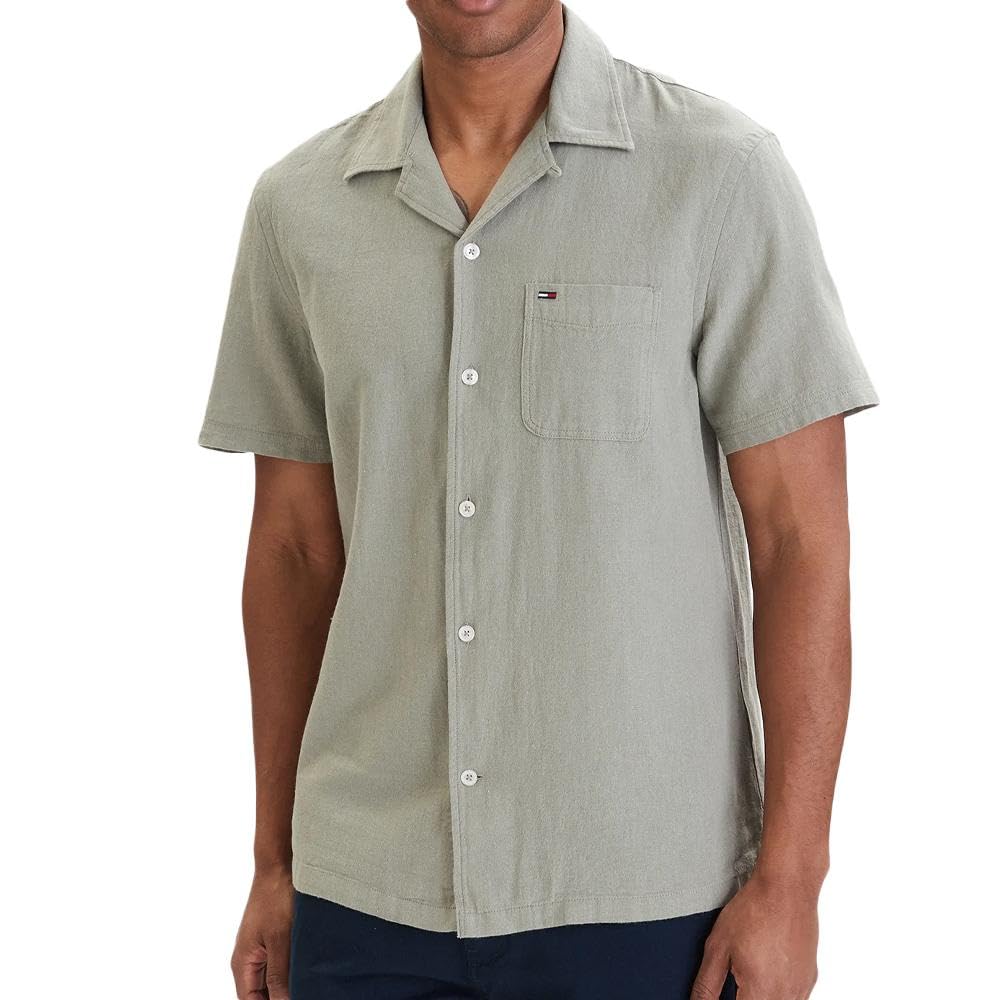 Tommy Hilfiger Camicia Grigio Uomo TJM