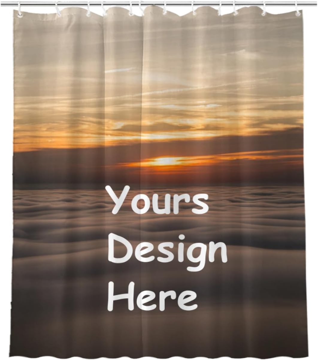 Custom Personalized Shower Curtains, Upload Your, Image