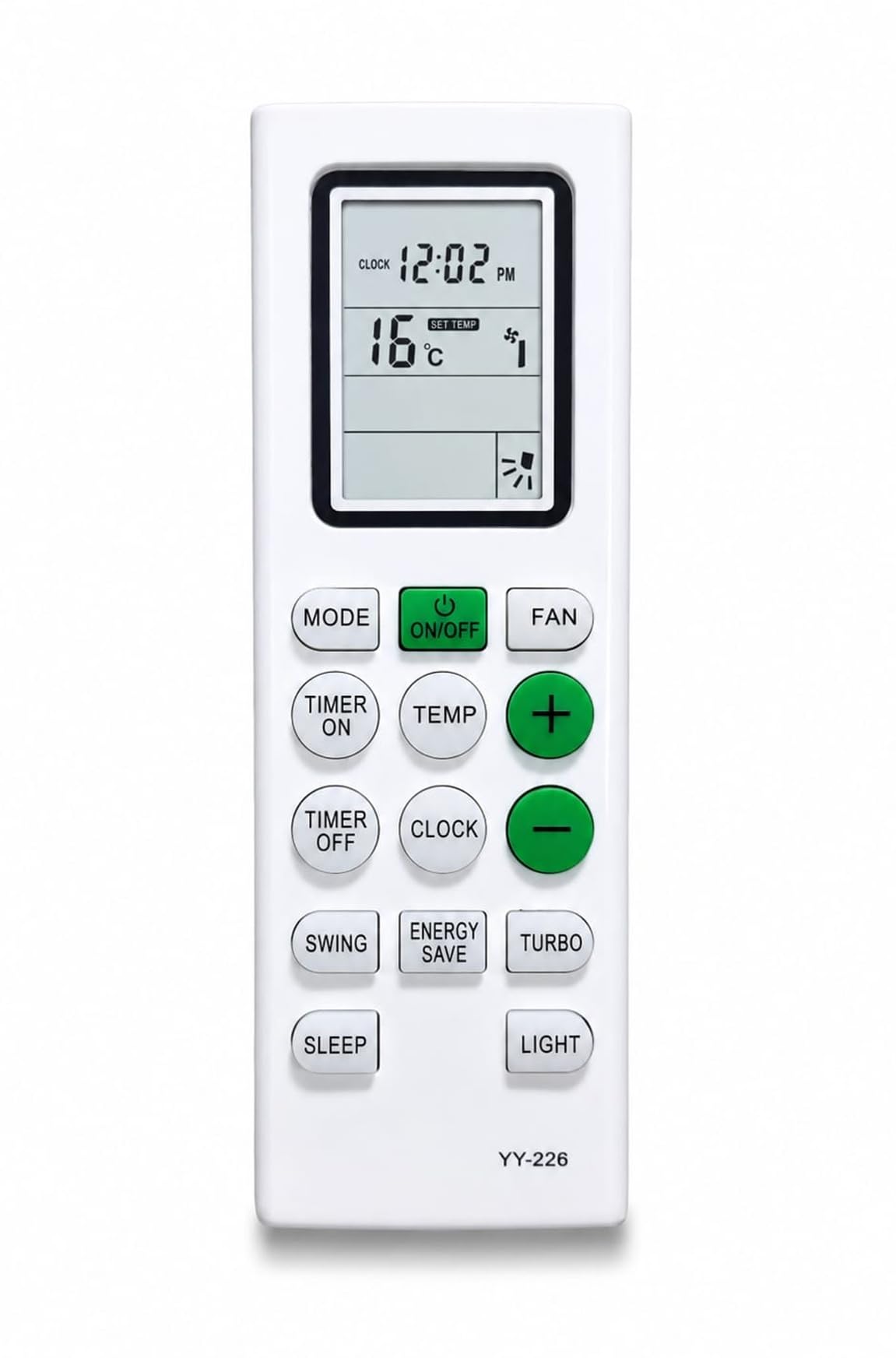 Compatible for Blue Star Ac Remote No 226, Window/Split/Inverter SRIVI Both Clock Temp Button, White (Work SIF Your Old Remote Same) Model No. FA318TNU FS318VLTU-image-40