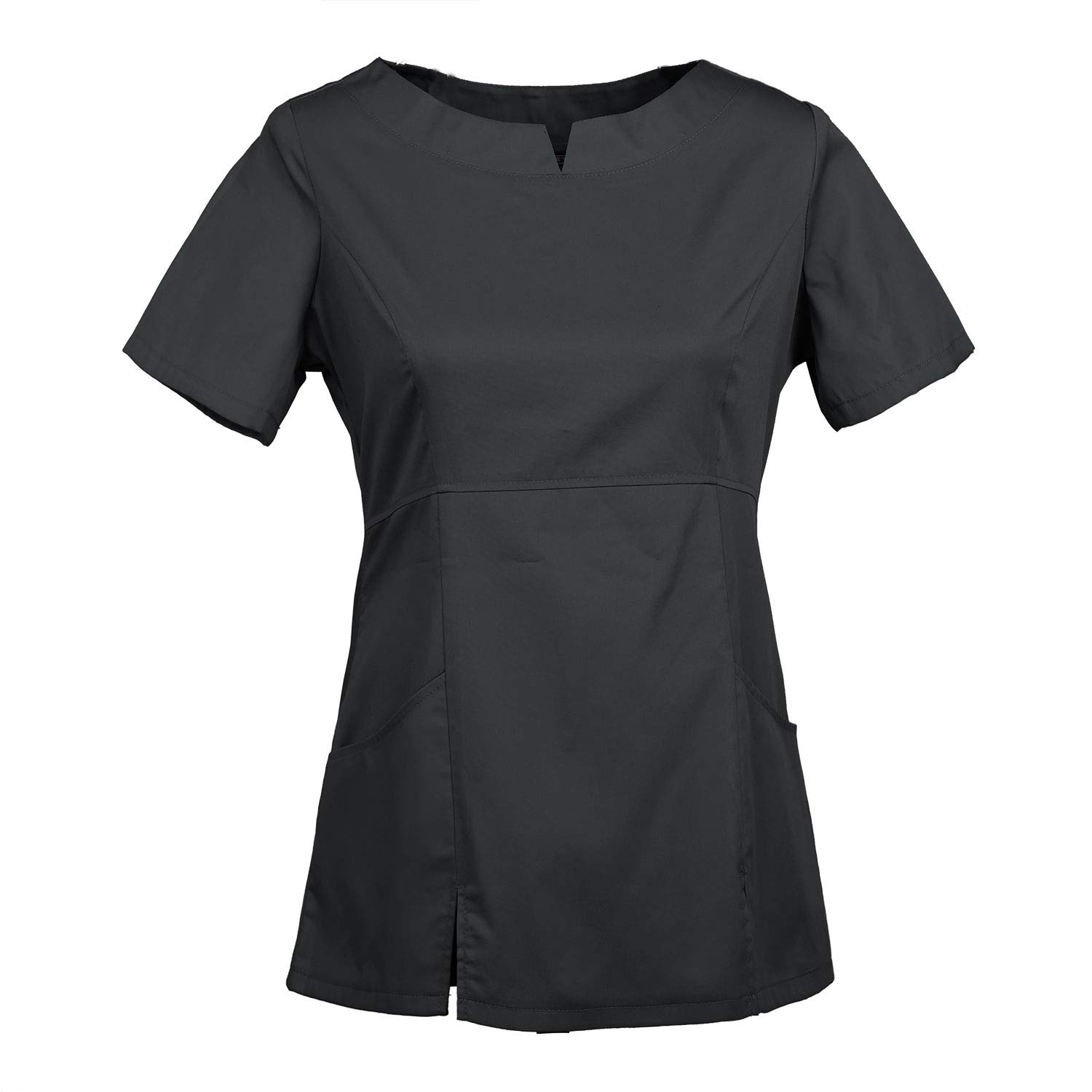Tailor's Women's Black Scrub Top Medical Scrubs Hospital Scrub Tunic