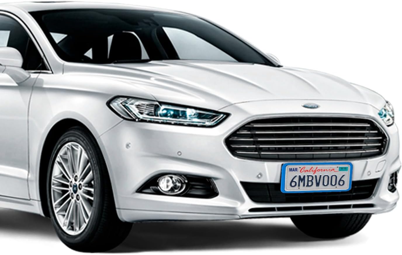 Silicone License Plate Frame, Premium Grade Universal Car Plate Frame, Rust Proof, Rattle Proof, Weather Proof License Plate Holder for US CA Standard (Azure Blue | 2-Pack) - Image 4