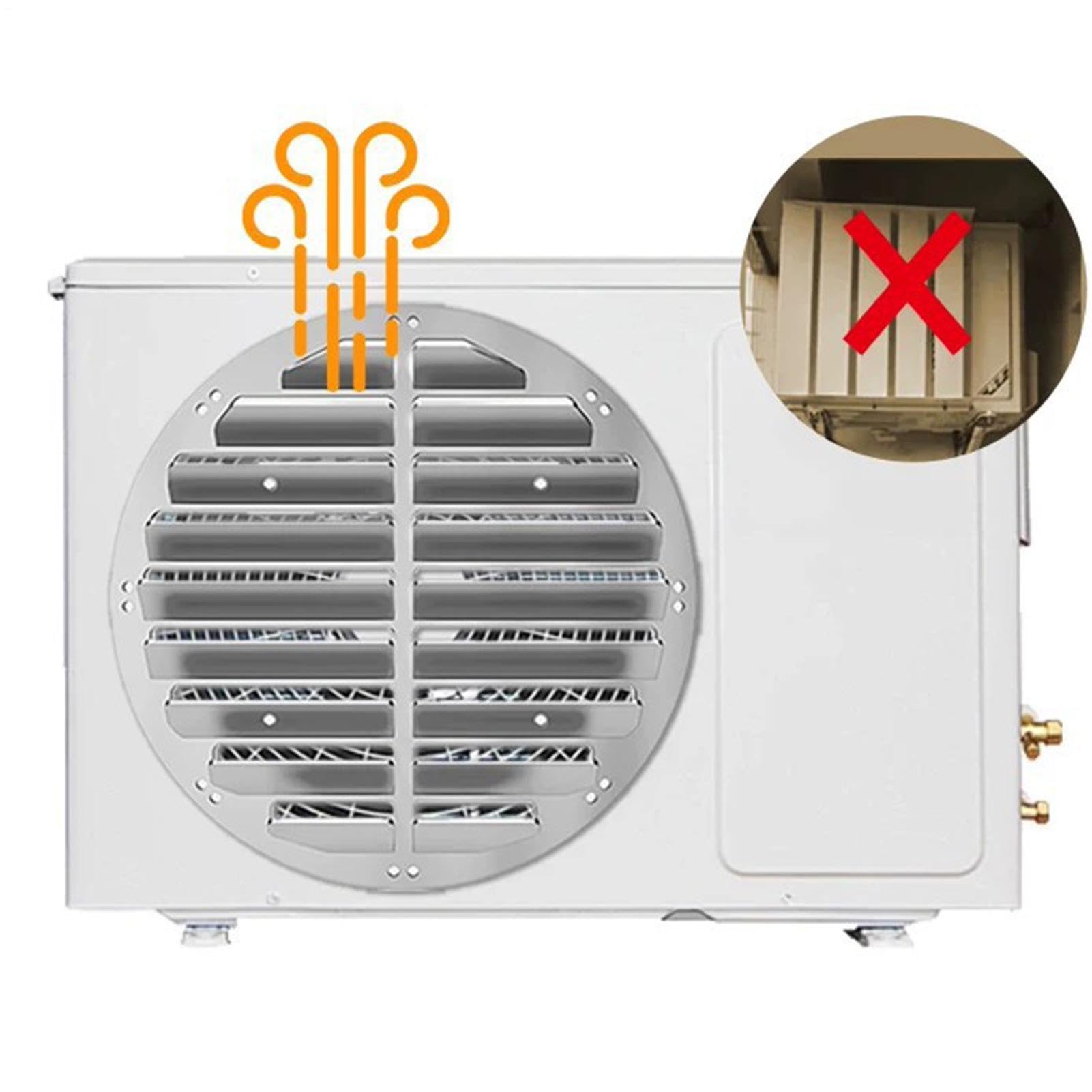 Copertura Deflettore AC Copertura in Acciaio con Alette Antisoffio Diretto
