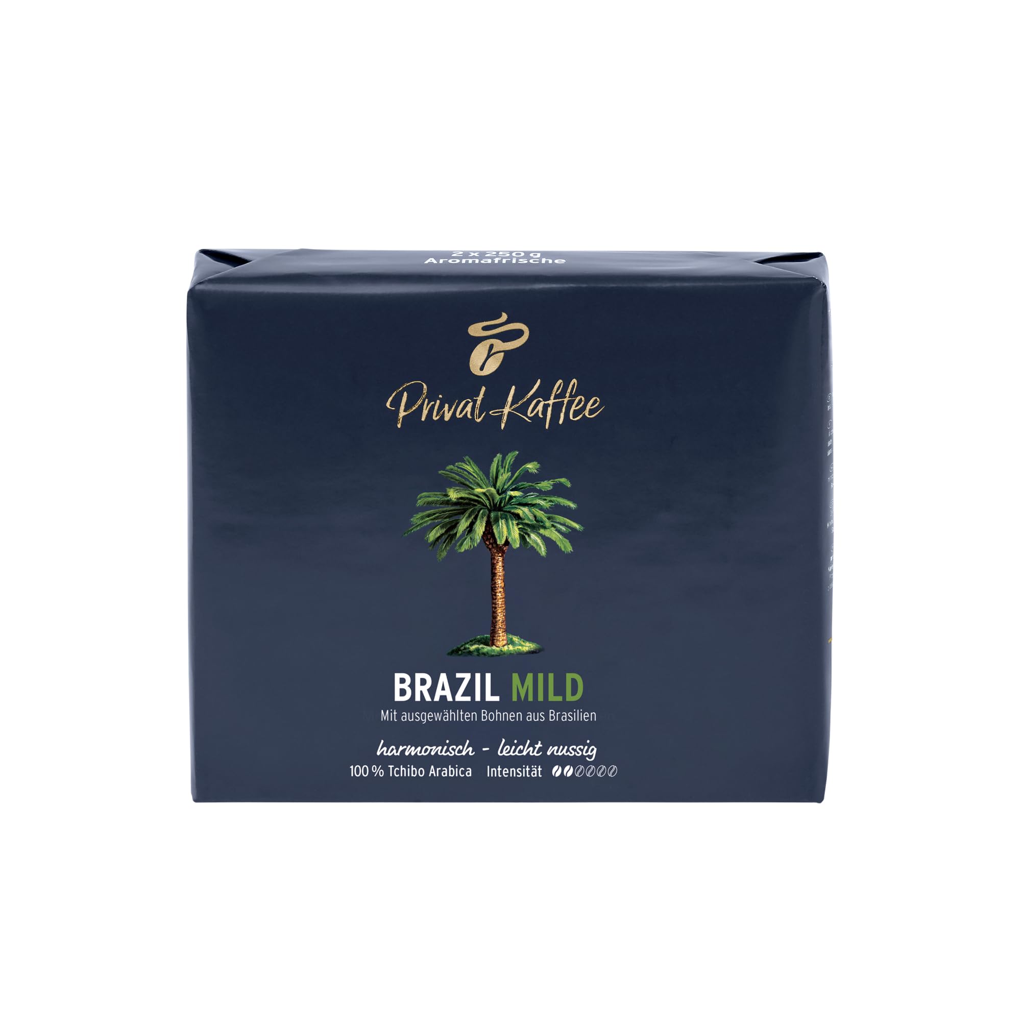 Tchibo Privat Kaffee Brazil Mild, gemahlene Kaffeebohnen, 500g