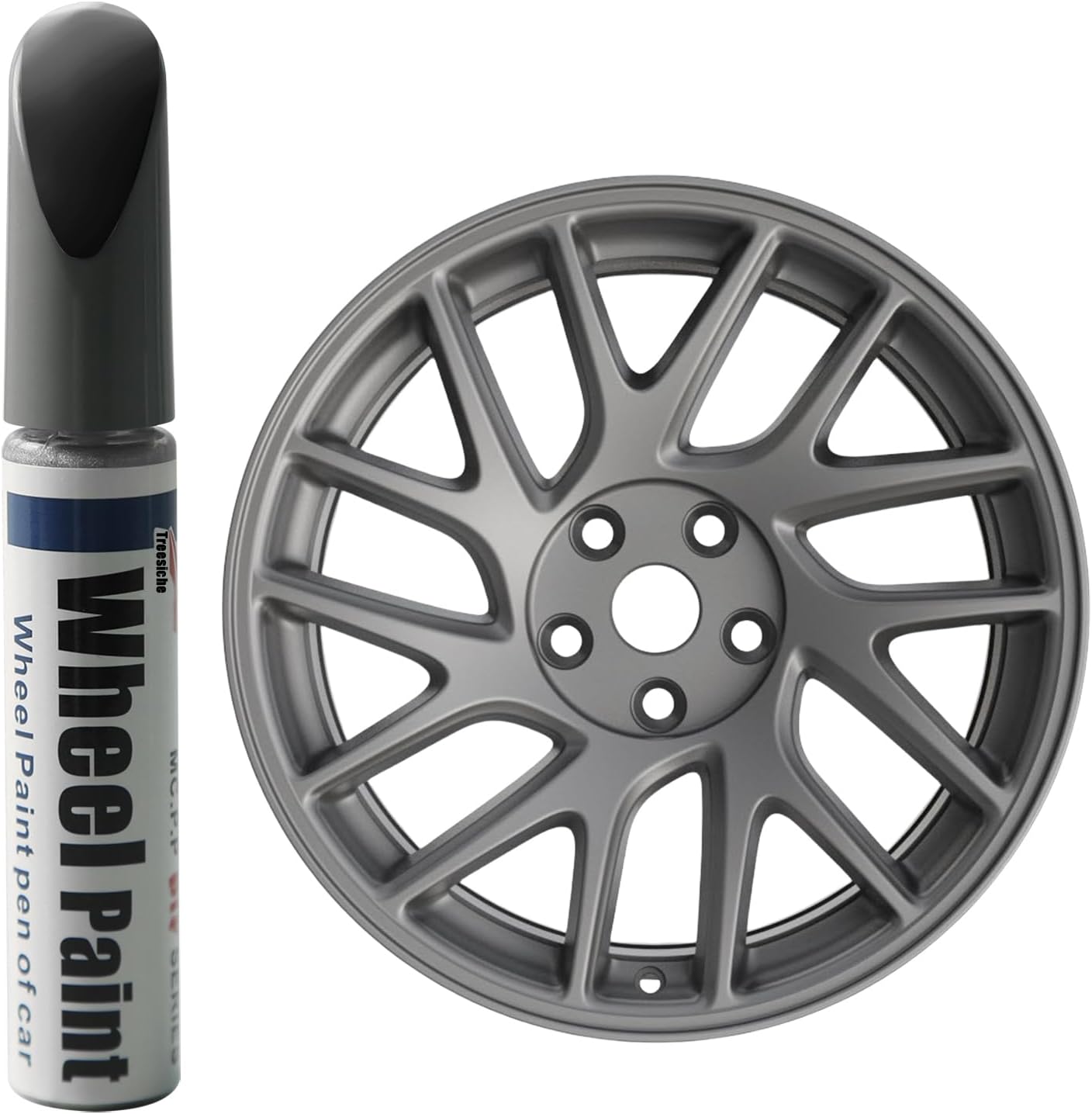 Tesla Tire Touch Up Paint,DIY Curb Scratch Repair With Matching Paint For Tesla Model 3 Highland 19 Inch Photon Wheel (Metallic Phantasm)