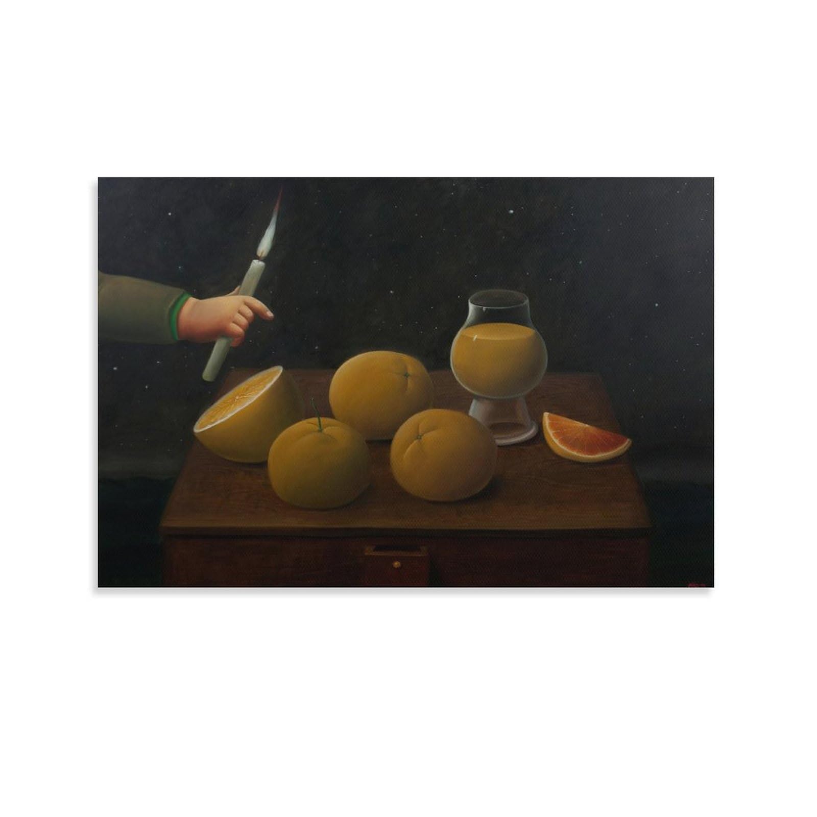 shefei Fernando Botero Homenaje A La Tour Picture Print Canvas Poster Wall Paint Art Posters Decor Modern Home Artworks Gift Idea 24x36inch(60x90cm)