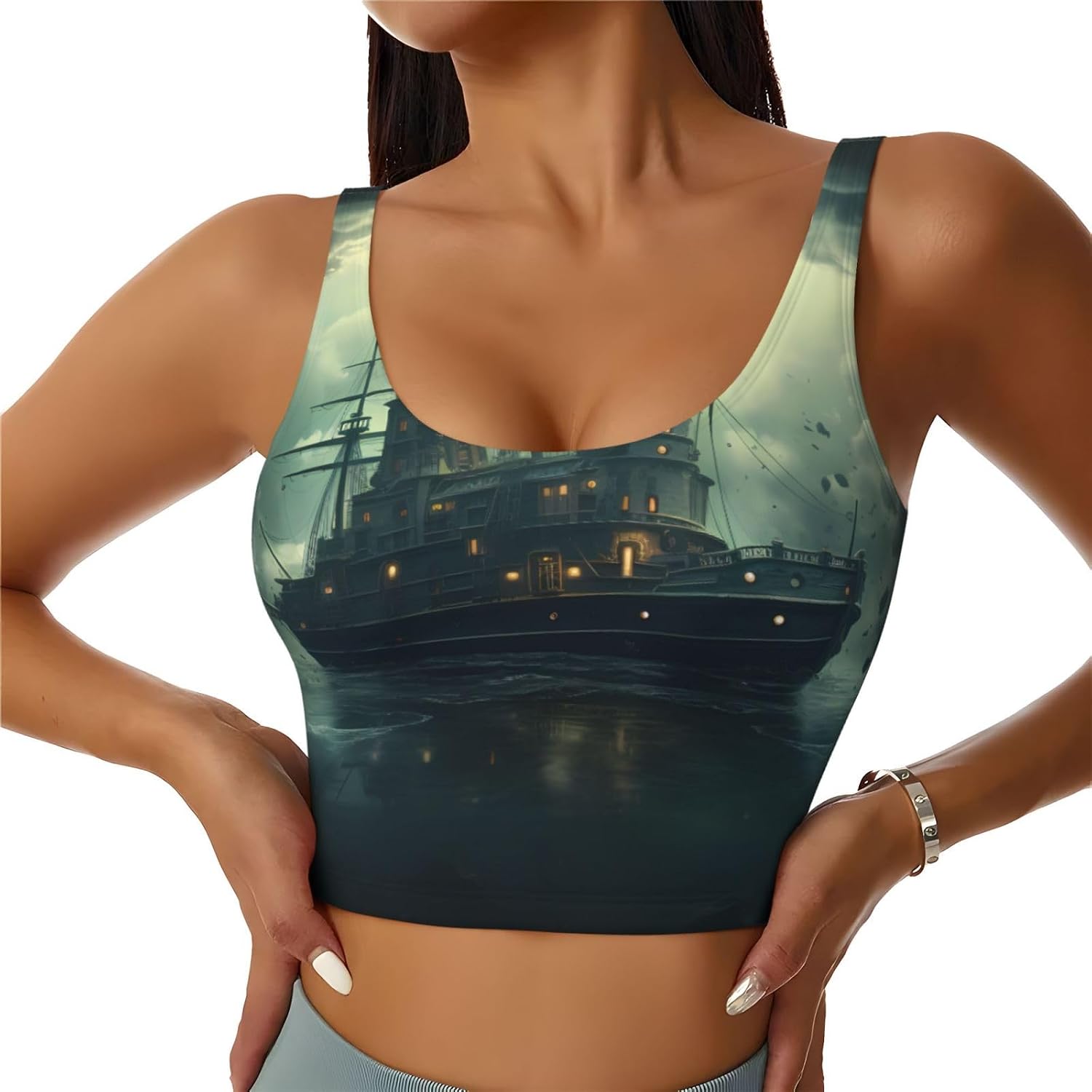 Women's Sports Vest DDCXZPP Anxiety in calm Printing Soft, Comfortable, Lightweight, and Breathable