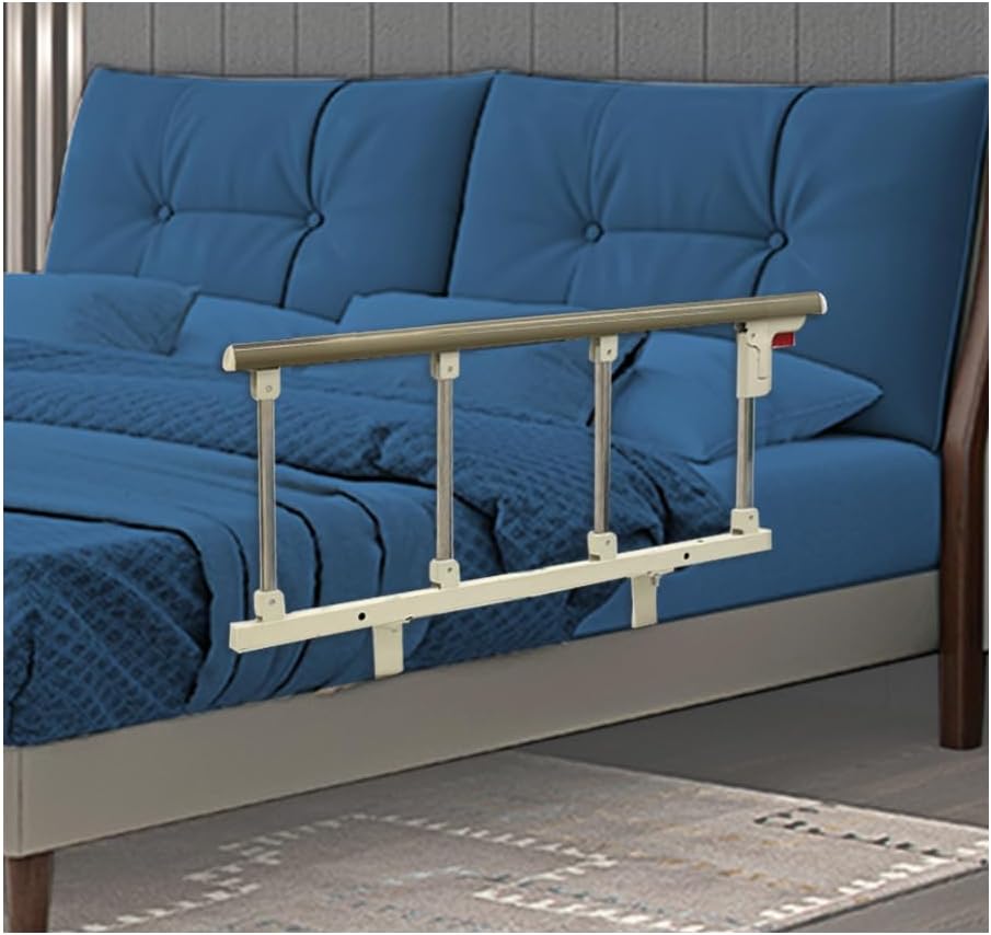 NEAUDE Bed Rail for Elderly Adults Seniors Bed Cane Assist Bar Railings Handle Bedside Rail Adjustable Safety Hospital Assistive Devices Guard Fall Prevention Handicap Grab Bar Support Rail
