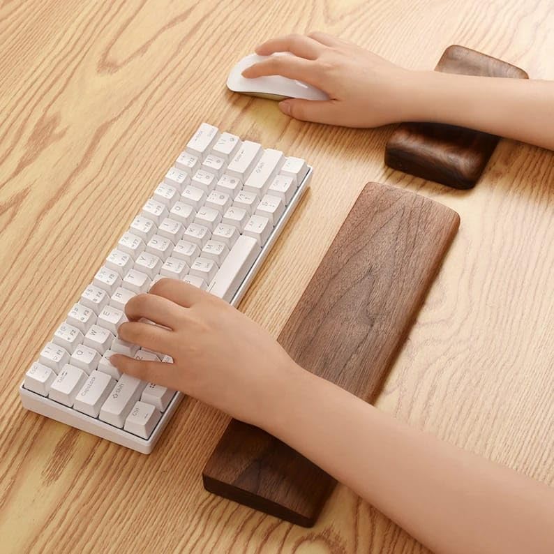 Professional Wood Craft ᵀᴹ Wooden Mouse Wrist Rest Support Pad for Palm, Ergonomic for Gaming and Work (Sheesham) (B0CSX6T46L) Amazon Price History, Amazon Price Tracker