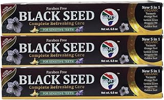 Premium Paraben-Free Black Seed Toothpaste - 3-Pack - Sensitive Teeth Care - Ultimate Refreshing Oral Hygiene