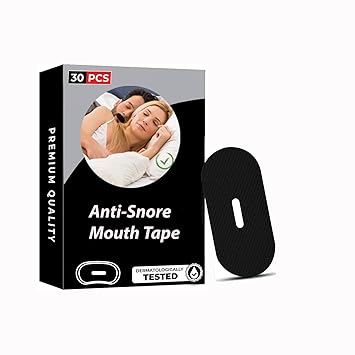 Mouth Tape for Sleeping,Breath Fix Nasal Strips, Anti Snoring Device, Black, Pack of 30, Adults Kids, Supports Nasal Breathing, Reduces Snoring, Comfortable Fit