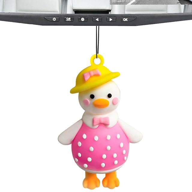 Steadybombb Pato Dibujos Animados,Pequeños llaveros Lindos creativos del Pato del Viaje