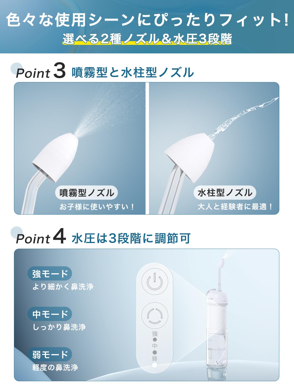 【新着商品】メディケン(MEDIKEN) 鼻うがい 電動鼻洗浄器 強・中・弱モー Amazon.co.jp: メディケン(MEDIKEN) 電動鼻洗浄器 鼻うがい 強・中・弱