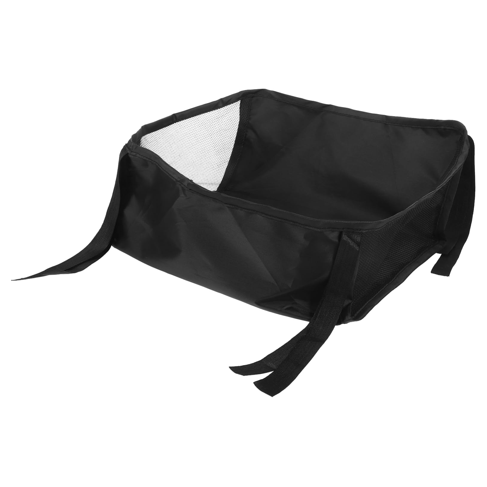Cesto Portaoggetti per Passeggino Nero Oxford Resistente e Sicuro, Organizer di Fondo per Passeggini da Viaggio e Outdoor per Neogenitori