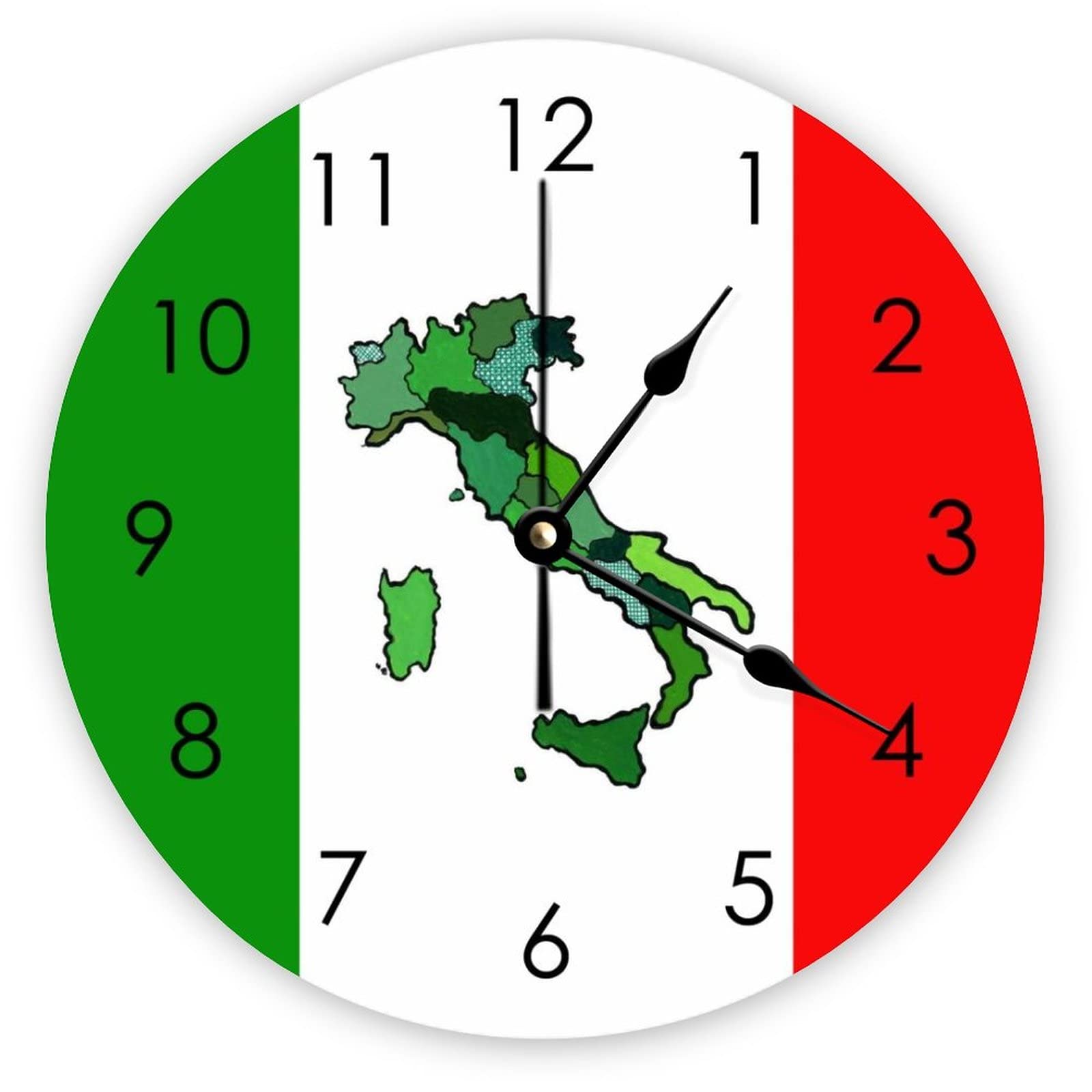 Orologio Da Parete Silenzioso MNSRUU A Forma Di Cavallo, 24 Cm, Con Stampa Artistica A Olio In Acrilico, Senza Ticchettio, Per Soggiorno, Camera, Ufficio, Decorazione Originale - 2