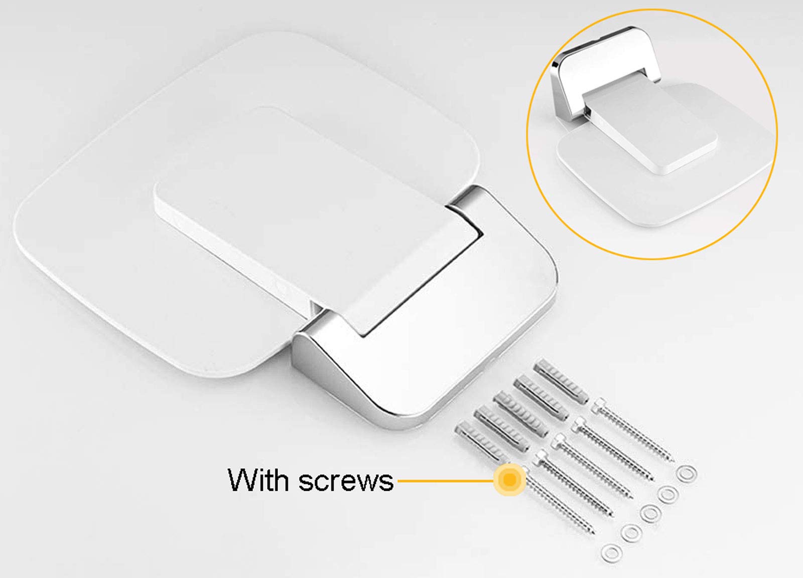 Asiento Plegable para Ducha, Montaje en Pared, Asiento de Ducha Plegable, para Embarazadas, Personas Mayores, discapacitados