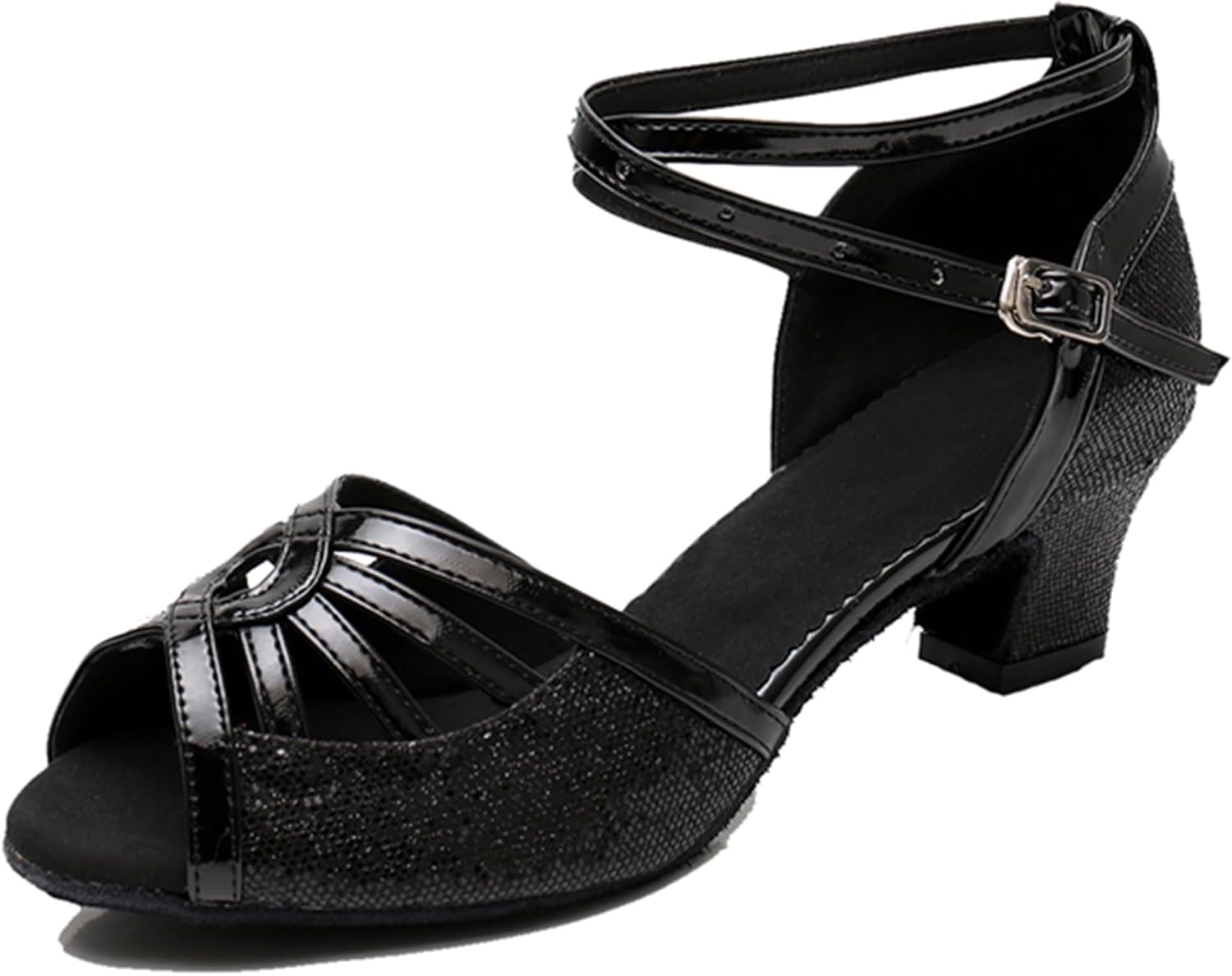 Girls Womens Latin Salsa Dance Shoes Glitter Comfortable Wedding Evening Sandals