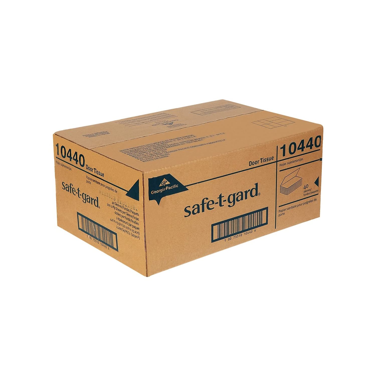 Georgia-Pacific Safe-T-Gard Dispenser 2-Ply Tissues- 200 Sheets per Pack / 40 Packs per Carton