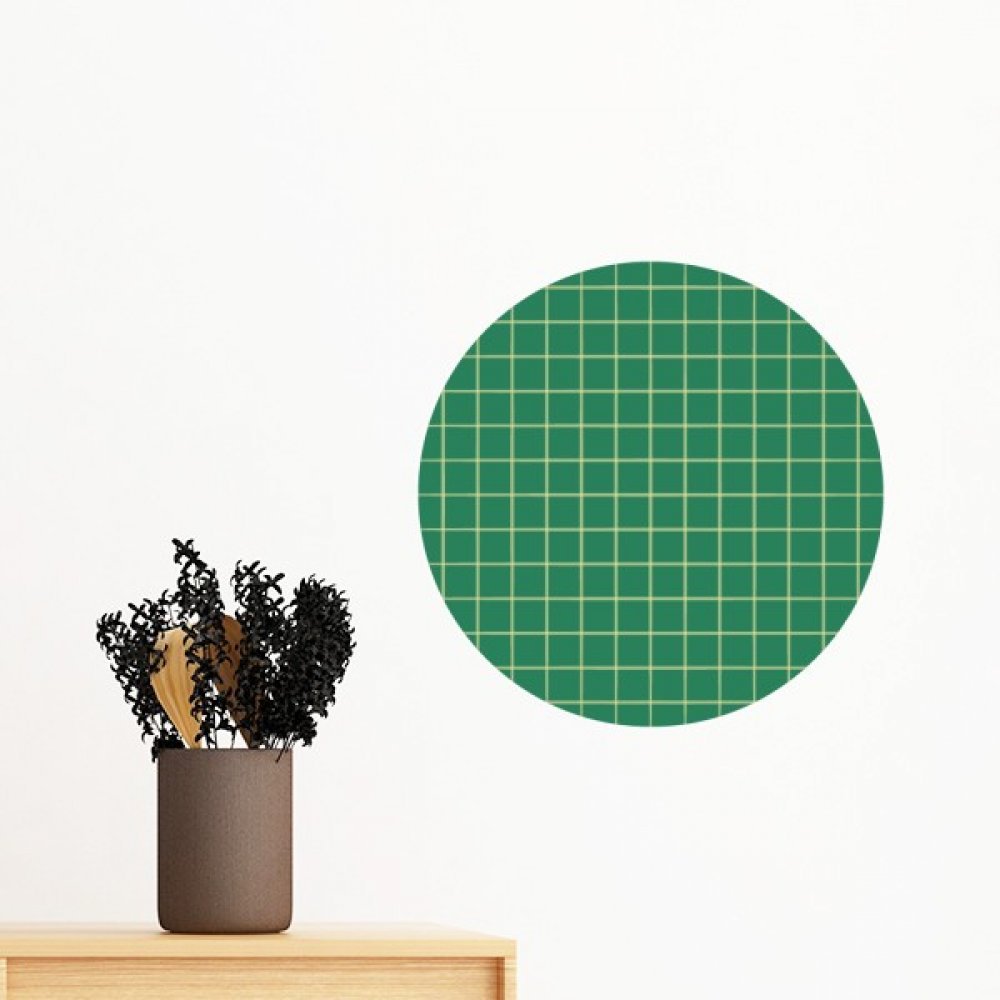 Papier peint vinyle grid vert pour une chambre d'adulte moderne et lumineuse