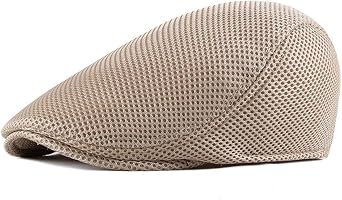 Mens Summer Mesh Breathable Flat Ivy Irish Newsboy Cabbie Gatsby Golf Sun Hat Cap