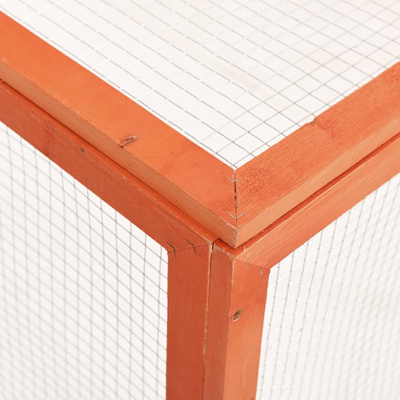 Conejera, MOONAIRY Jaula Cobaya, Jaulas para Conejos, Jaula Hamster, Casa Conejo, Casita Conejo, Nido Conejo, de Madera Maciza de Abeto 124x120x60 cm
