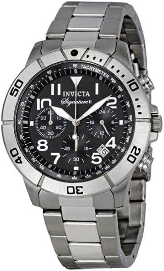 Invicta Signature II Chronograph Tachymeter Stainless Steel Mens Watch 7349