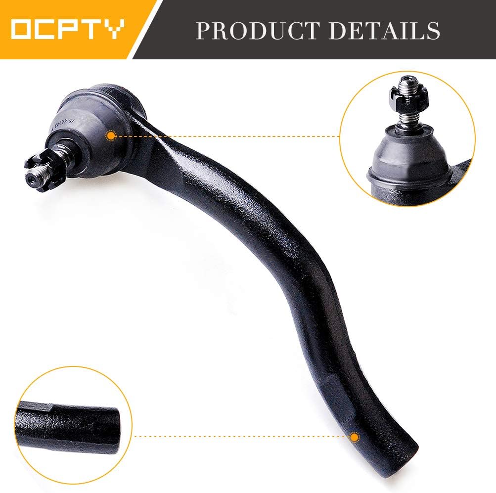 OCPTY - New 12-Piece fit for 2003-2007 for Honda for Accord - 2 Front Outer 2 Inner Tie Rod End - Passenger Driver Side 2 Lower 2 Upper Control Arm And Ball Joint 2 Lower Ball Joint 2 Sway Bar