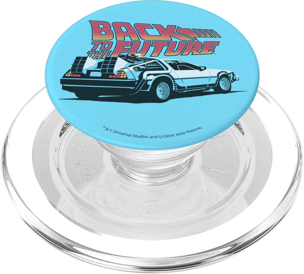 Back To The Future Retro Vintage Delorean PopSockets MagSafe PopGrip for iPhone