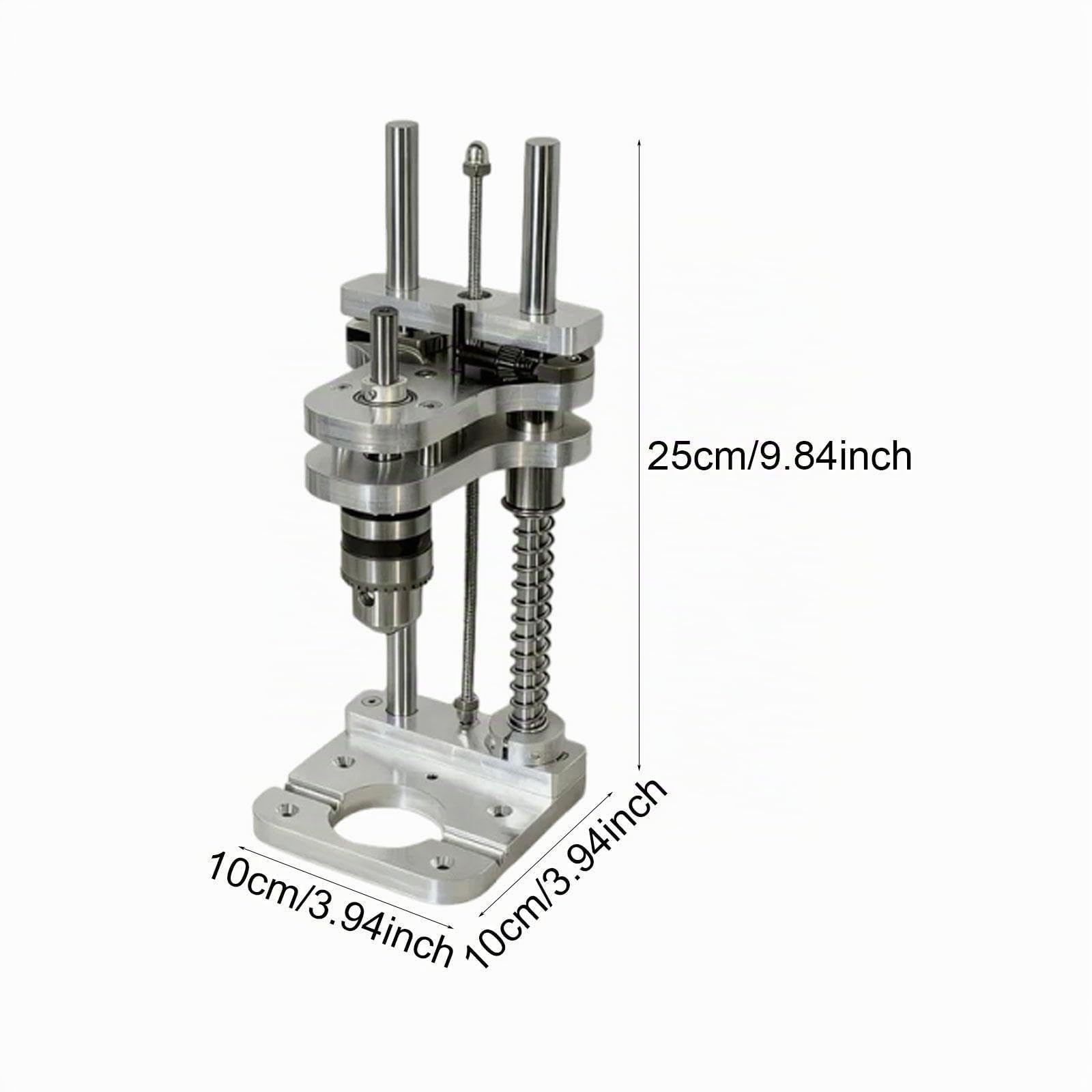 F Fityle Supporto Guida per Trapano Verticale, Dimensioni :10 X 10 X 25 Cm, Riduce Le Vibrazioni E Le Deviazioni Durante Le Operazioni, Per La Fabbricazione Di Mobili, Lavori, Posizionamento Di Fori