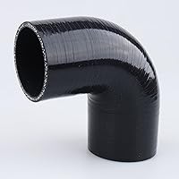 Vista 7 de AC PERFORMANCE ID 1.1" (28mm), Acoplador de codo de 90 grados, longitud de la pierna 3.5" (90mm), grosor de la pared 0.18" (4.5mm), 3 capas