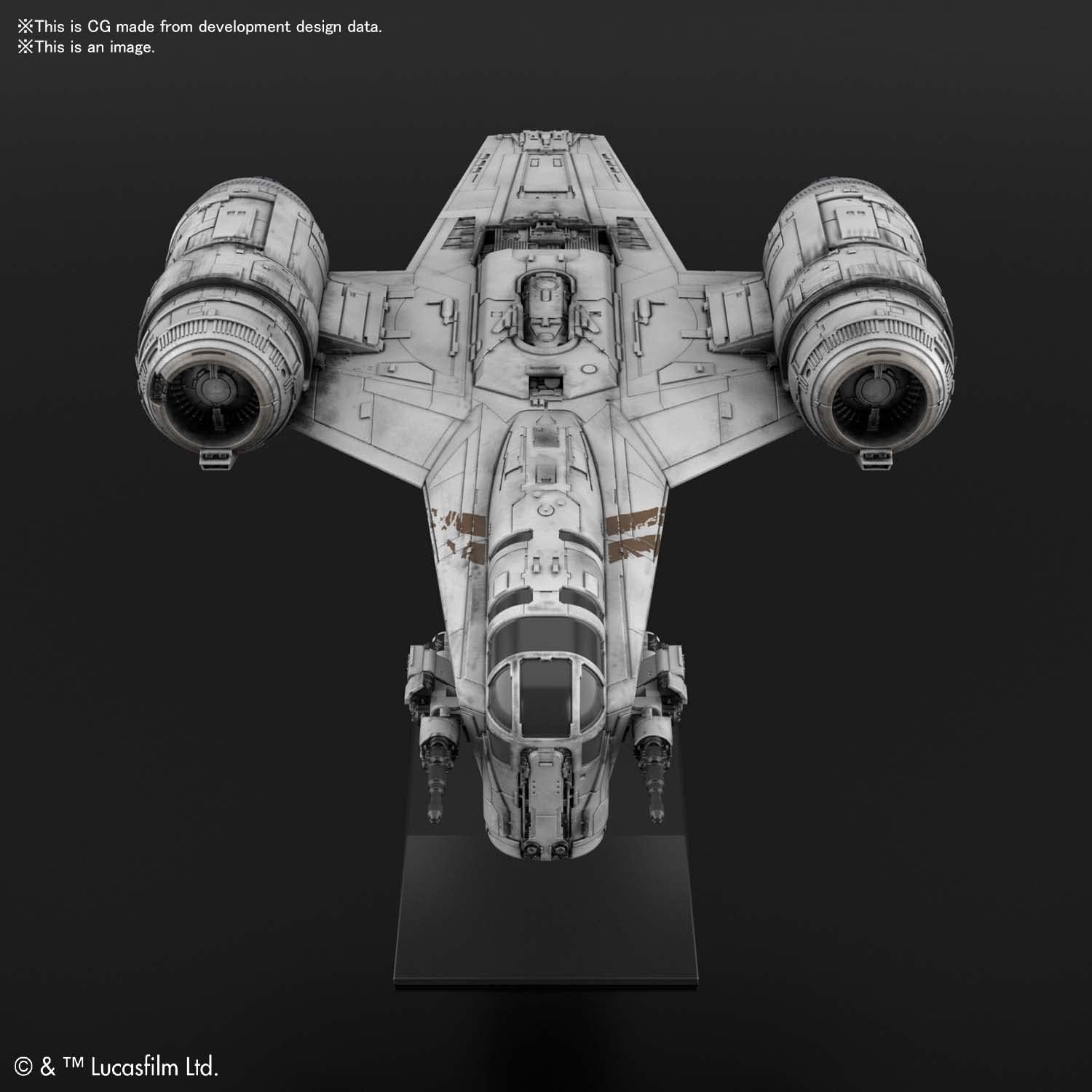 Bandai Hobby - The Mandalorian - 018 Razor Crest, Bandai Spirits Star Wars Vehicle Model Kit