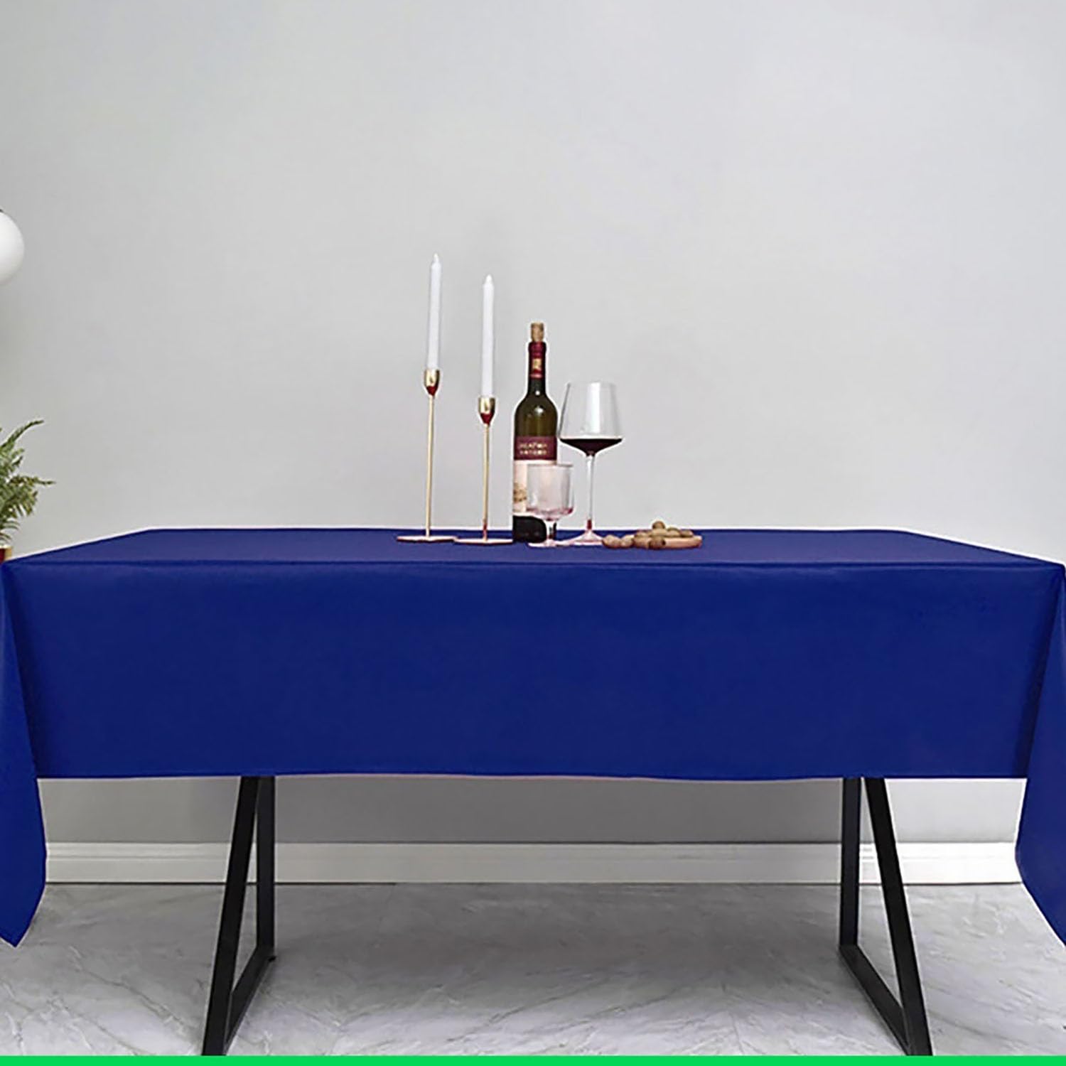 Mantel impermeable extra grande resistente para hoteles y restaurantes, tela de poliéster personalizable para banquetes de Navidad y conferencias (negro, 140 x 220 cm)