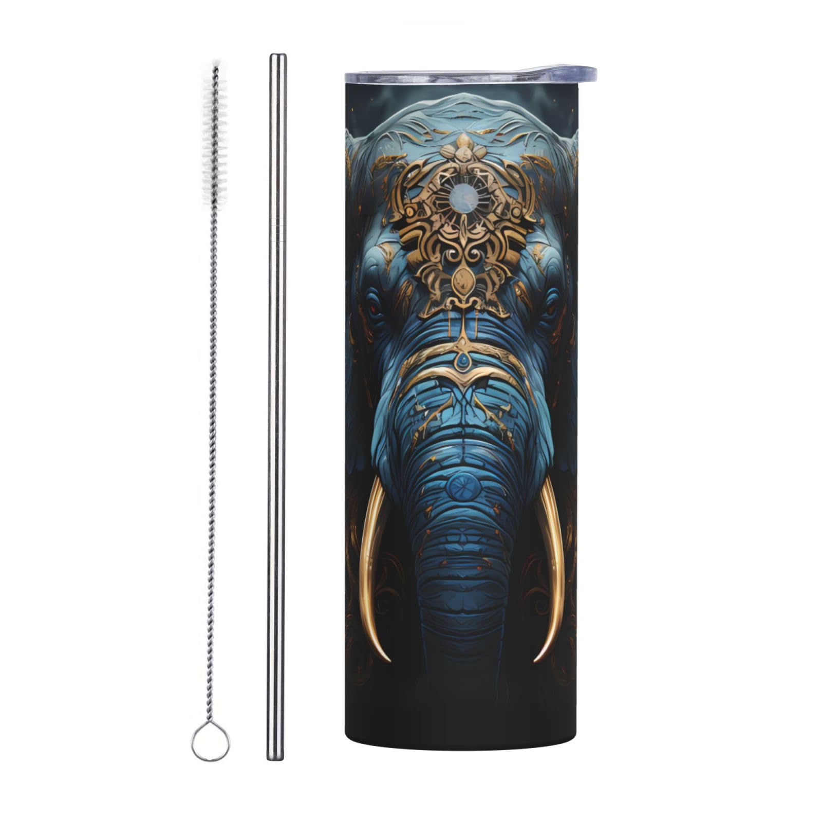 Tasse de voyage éléphant 590 ml anti-fuite pour éviter le café froid