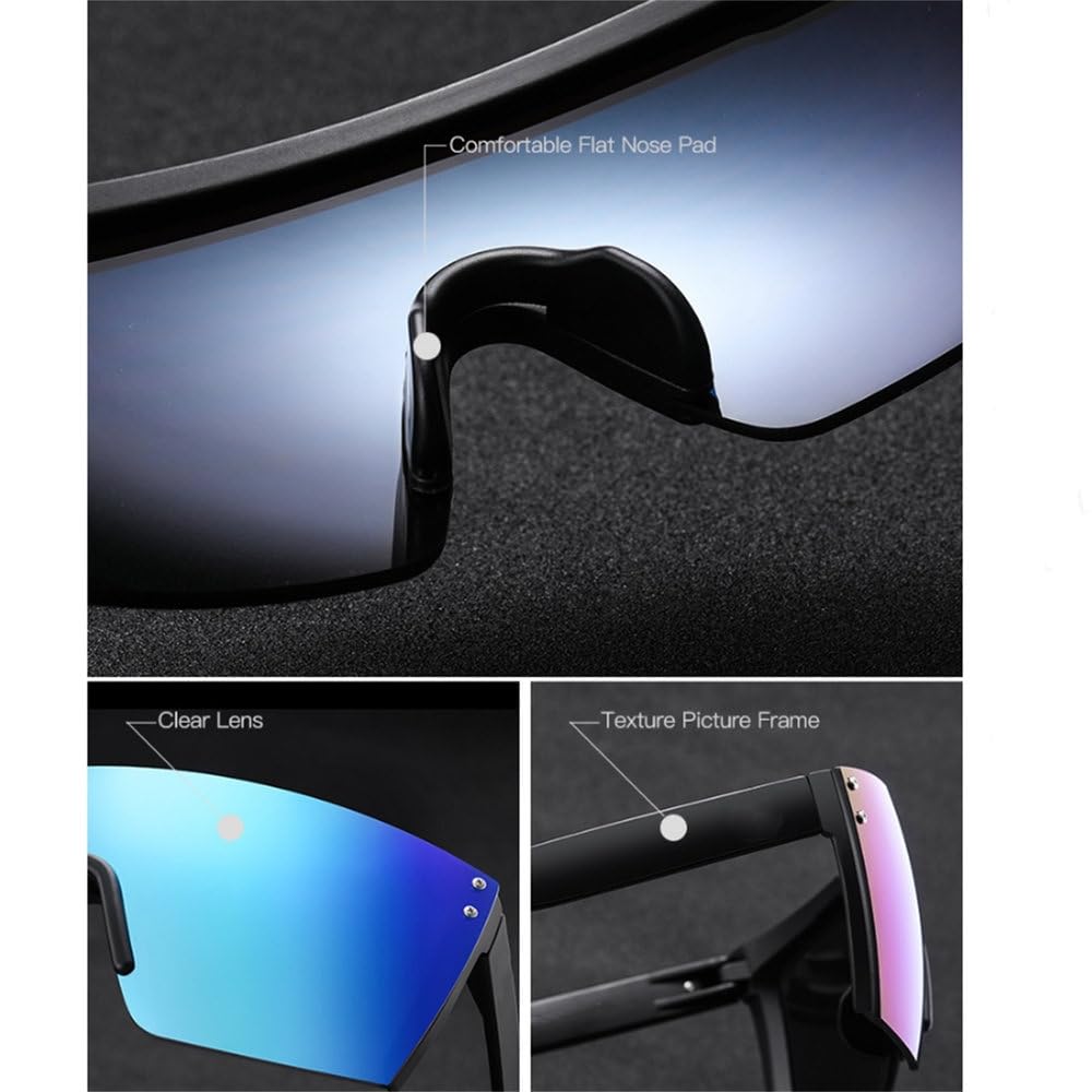 Gafas de ciclismo para hombre y mujer, coloridas gafas de sol para deportes al aire libre, anti-ultravioleta