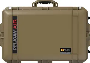 Pelican Air 1595 Multi-Purpose Hard Case with Foam for Camera, Drone, Equipment, Gear, Electronics, Overlanding, Camping, Travel and Pistol (OCP Tan)