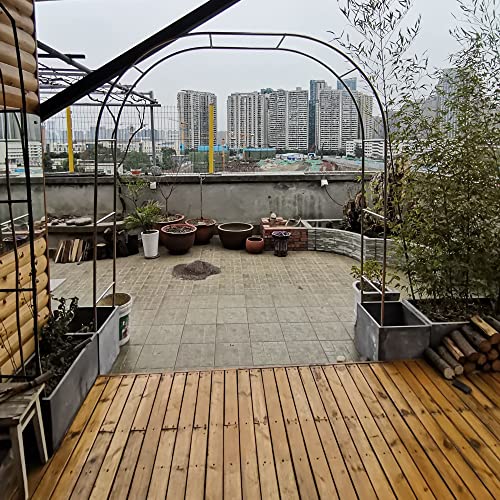 Arche à rosiers 2m treillis extérieur résistant plantes grimpantes - 7