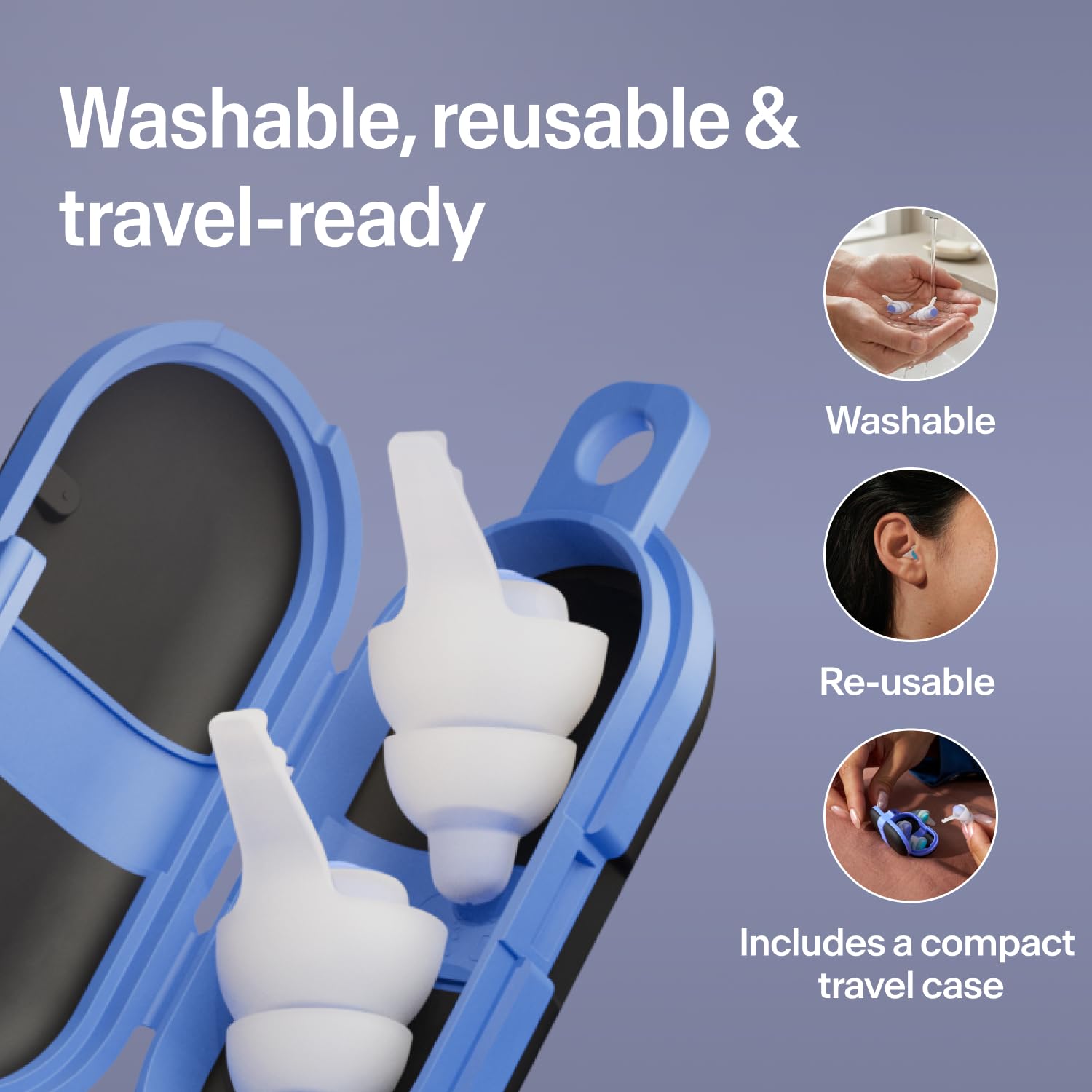 Alpine SleepDeep Reusable Earplugs for Sleeping | Earbuds for Side Sleepers — Amazon image 6