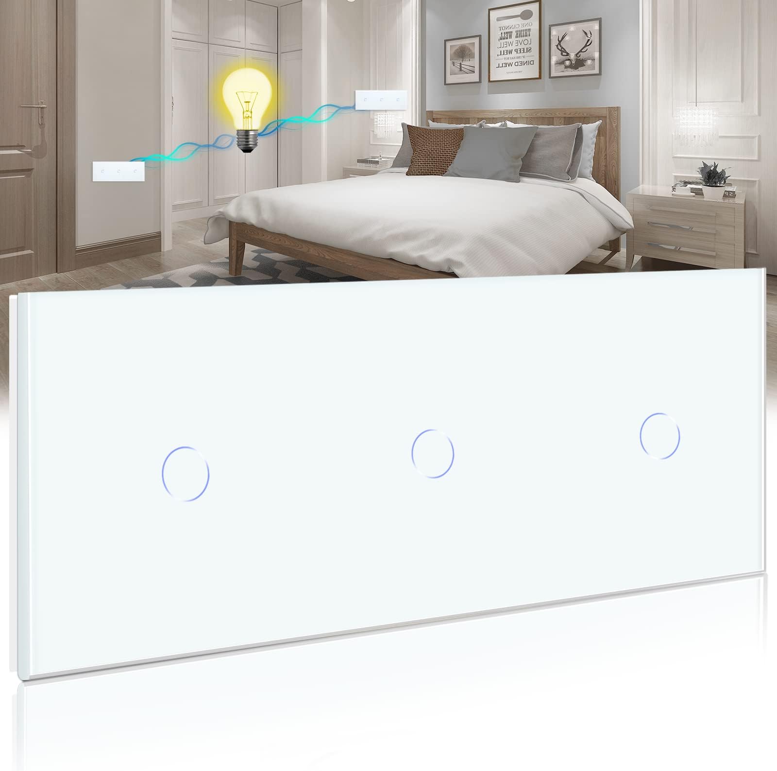 Led Adapter Widerstand Für Livolo Glas Touch Lichtschalter LIVOLO Touch Lichtschalter und Steckdose mit Glasrahmen VL-C701/C7C1EU