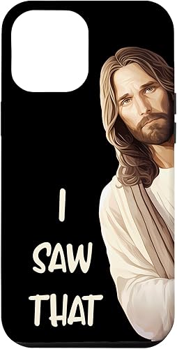 Miniatura 26 de iPhone 12/12 Pro Funny Jesus I Saw That Case