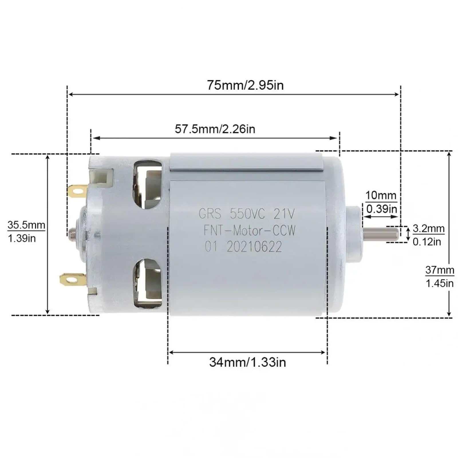 RS550 Silnik prądu stałego 10,8 V-25 V, wysoka prędkość RS 550, narzędzia elektryczne, mikrosilnik do wiertarki elektrycznej, akcesoria do wkrętarki akumulatorowej (16,8 V)