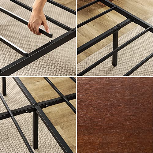 Image of Zinus Tucker Bamboo and Metal Platform Bed Frame, Bed Frame Made with Sustainable Bamboo, Steel Slat Mattress Support with No Box Spring Needed, Easy Assembly, Full