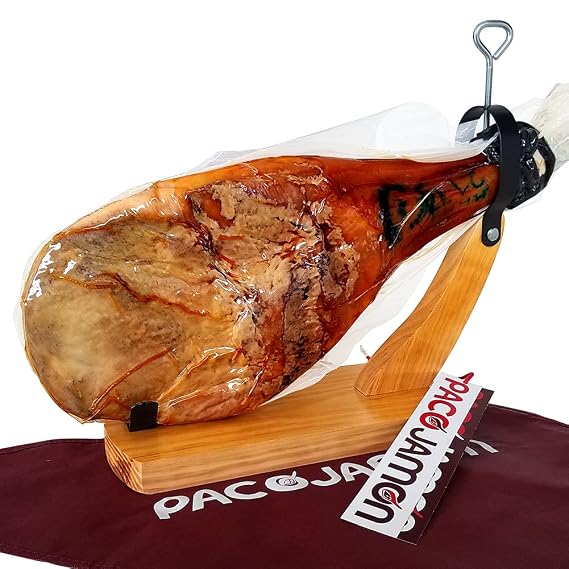 Paleta Iberica de Bellota Pata Negra Paco Jamon, 10-12 libras, 3 Anos de Curacion, 20-25 Porciones, Importado de Espana
